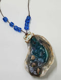 Natural Resin Oyster Shell Beach Scene Wall Art or Hanging Decor