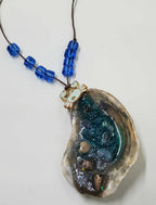 Natural Resin Oyster Shell Beach Scene Wall Art or Hanging Decor