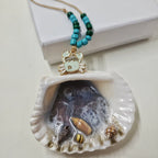 3 Resin Ocean Shell Ornaments in Gift Boxes