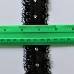 Rhinestone Choker. Black Lace Reversible Choker. Adjustable