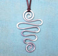 Christmas Tree Necklace - Swirl Christmas Tree Necklace - Swirl Artsy Necklace