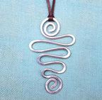 Christmas Tree Necklace - Swirl Christmas Tree Necklace - Swirl Artsy Necklace