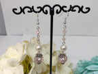 Handmade Pink Drop Pearl Earrings