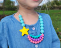Kids Shooting Star Necklace made from Silicone Beads