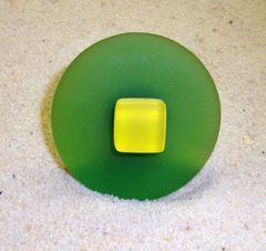 Round Beach Glass Cabinet Knob Drawer Pull