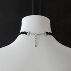 Black Choker. Beautiful black adjustable choker with lobster claw clasp. 13.25 - 15.5 inches long × 7/16 inch wide