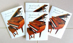 Music Greeting Card Baby Grand 4 Card Set