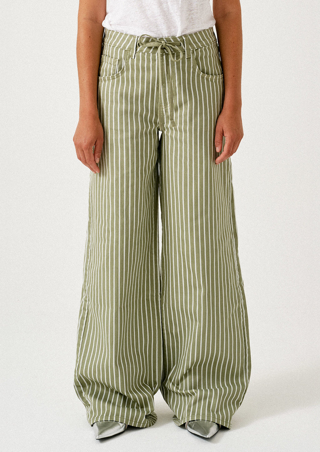 Blake Jean in Vintage Moss Wide Stripe