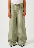Blake Jean in Vintage Moss Wide Stripe