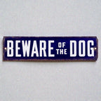 Retro “Beware of the Dog” Aluminum Sign