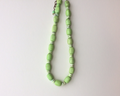 Chunky green beaded necklace