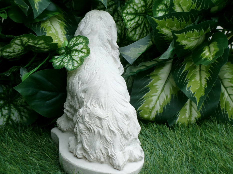 Springer Spaniel Concrete Statue 3.25 x 6.5x 7.5" high