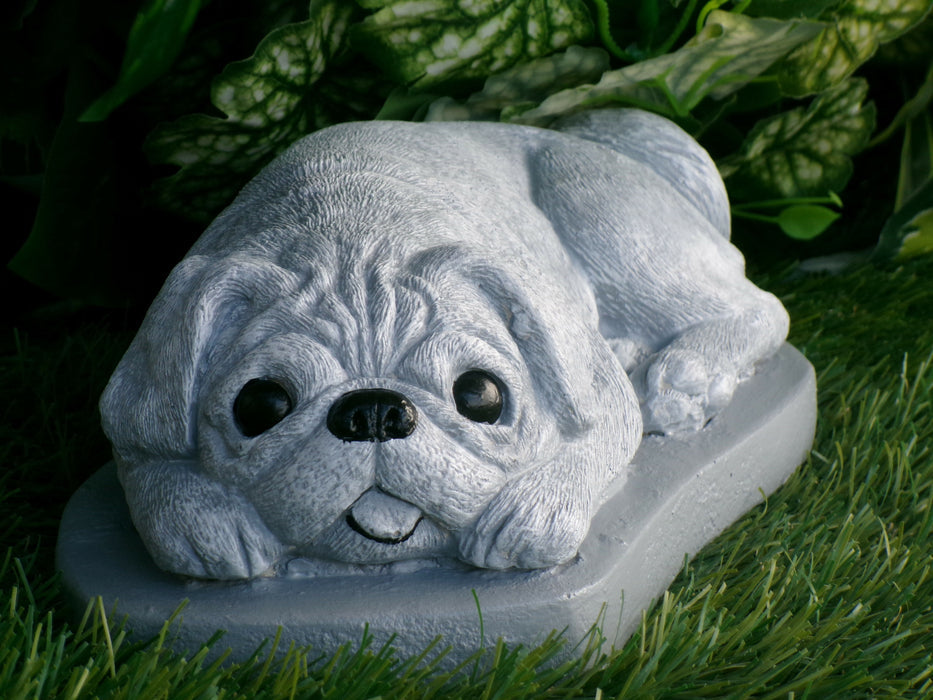 Pug Dog Concrete Statue 9x5x3" high