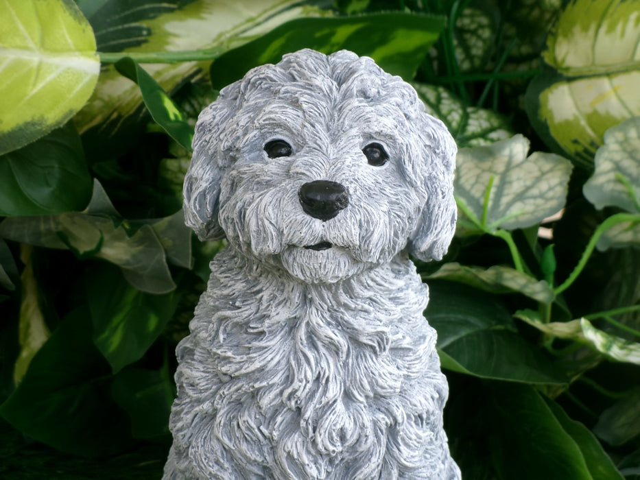 Cockapoo Concrete Statue 4.5x6.8.25" High