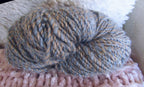 Handspun 2 ply wool mohair blend