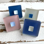 Beach Glass Knobs Coordinated with The Great Wave by Hokusai