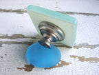 Handmade Sea Glass Cabinet Knob – Coastal Drawer Pull for Beach House Decor