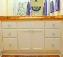 Sea Glass Stone Cabinet Knob Drawer Pull Turquoise