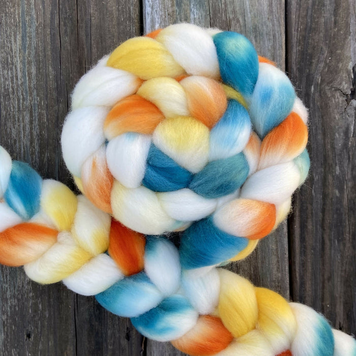 "Harvest" hand dyed Cormo wool
