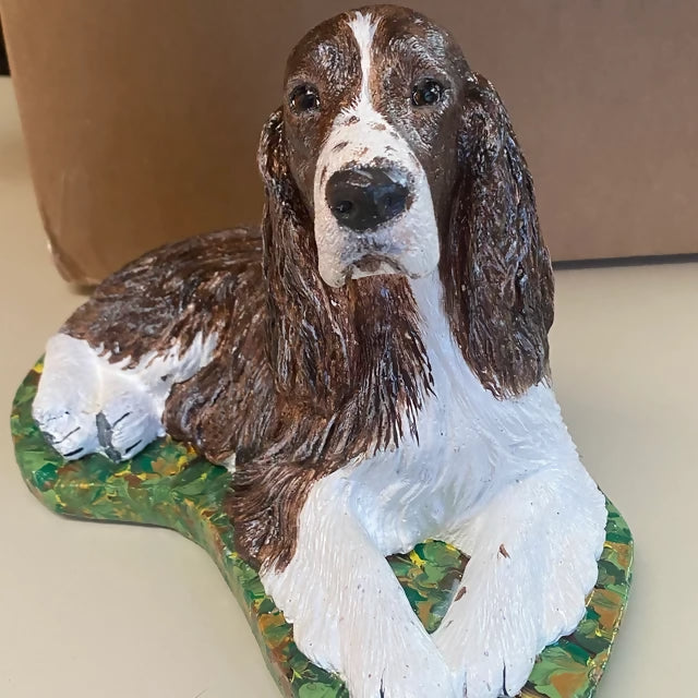 Springer Spaniel Concrete Statue 5.5x10.5x7" High