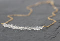 Herkimer Diamond Bar Necklace