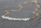 Herkimer Diamond Bar Necklace