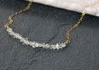 Herkimer Diamond Bar Necklace