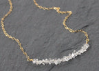 Herkimer Diamond Bar Necklace