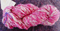 Hot Pink Cotton Soy Silk Handspun Yarn 55 yards