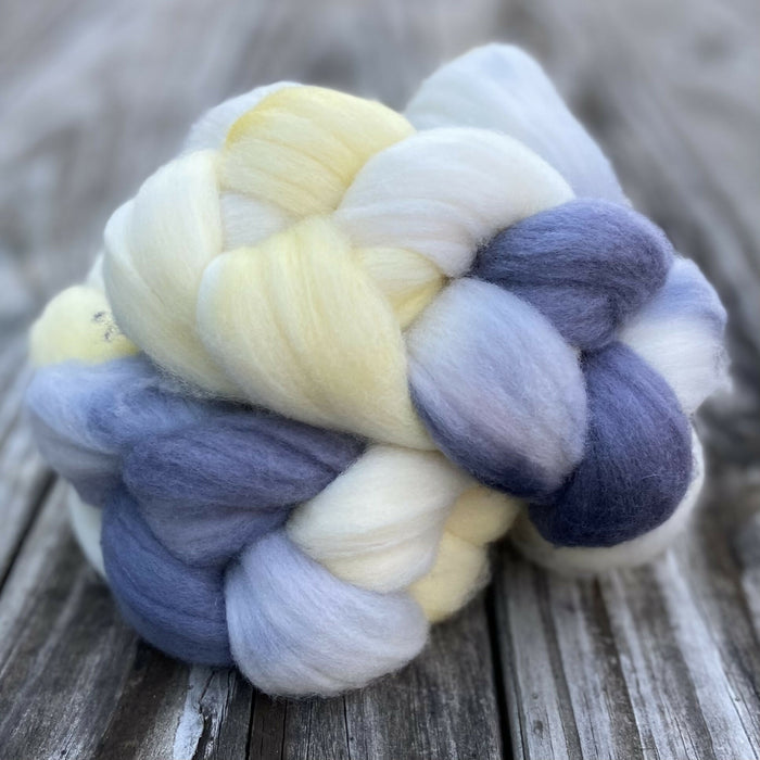 “Petrichor" hand dyed Rambouillet wool
