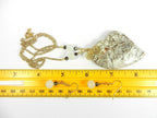 Tree Agate Heart Shaped Gemstone Pendant Gold Wire Wrapped with a White Background and Green and Grey Lines with Matching Earrings
