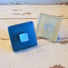 Handmade Sea Glass Cabinet Knob – Coastal Drawer Pull for Beach House Decor