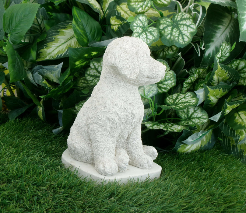 Cockapoo Dog 5 x 5 x 8.25" high Concrete Statue