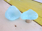 Eco Recycled Beach Sea Glass Stone Lamp Finial Hardware