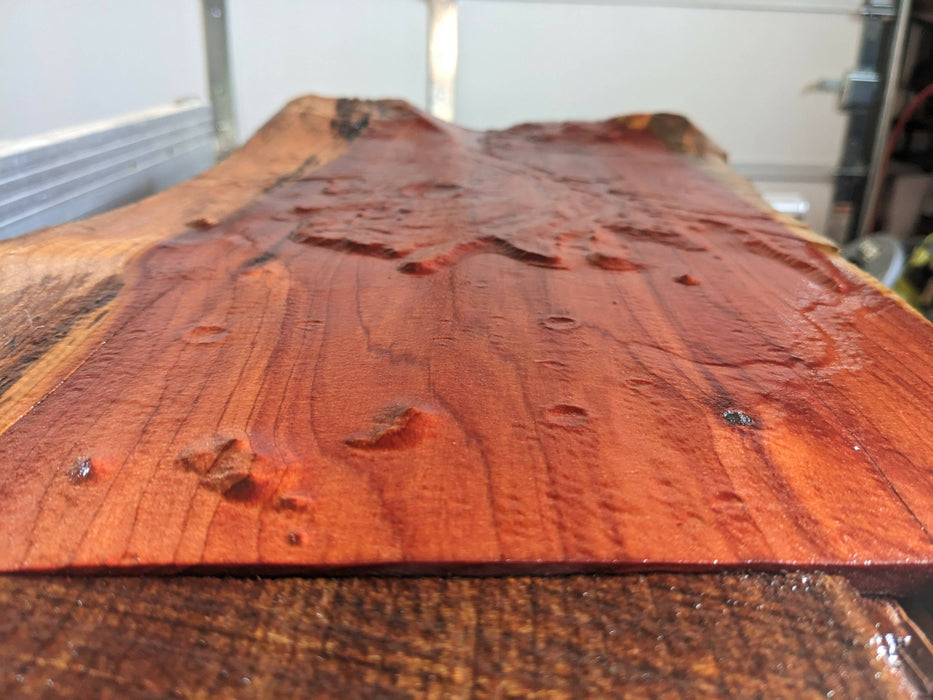 Mars Jezero Crater Carving in Cedar