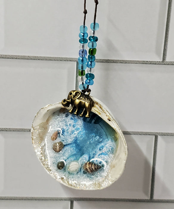 Natural Seashell Resin Ocean Ornament - Your choice!