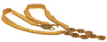 Gold Flower Drop Beadweaving Necklace
