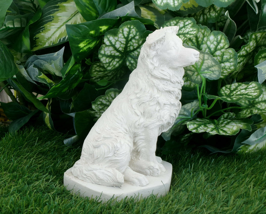 Border Collie Statue 4x5x75" High Solid Concrete
