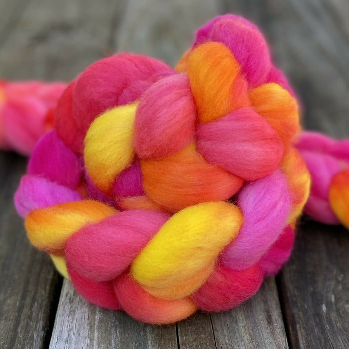 "Radiant" hand dyed Cormo wool