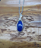 Wire Wrapped Lapis Pendant