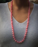 Pink beaded necklace