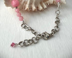 Pink beaded necklace