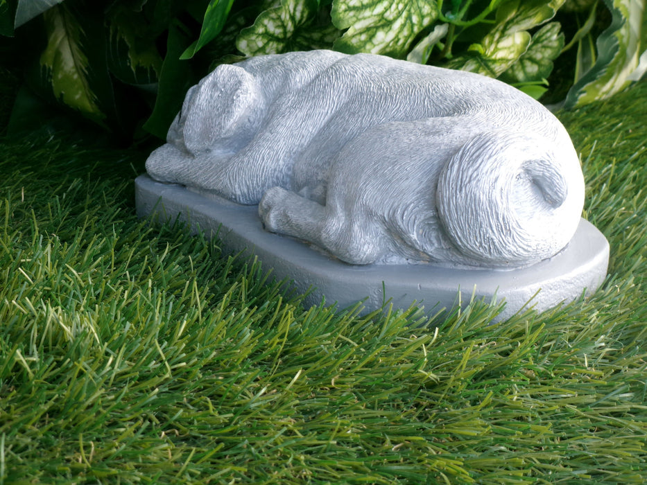 Pug Dog Concrete Statue 9x5x3" high
