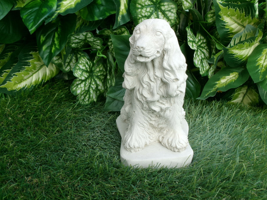Springer Spaniel Concrete Statue 3.25 x 6.5x 7.5" high