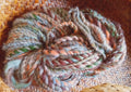 90 yards Handspun 2 ply yarn Fall Fest