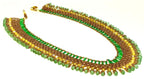 Mint Green Salmon Beadweaving Necklace