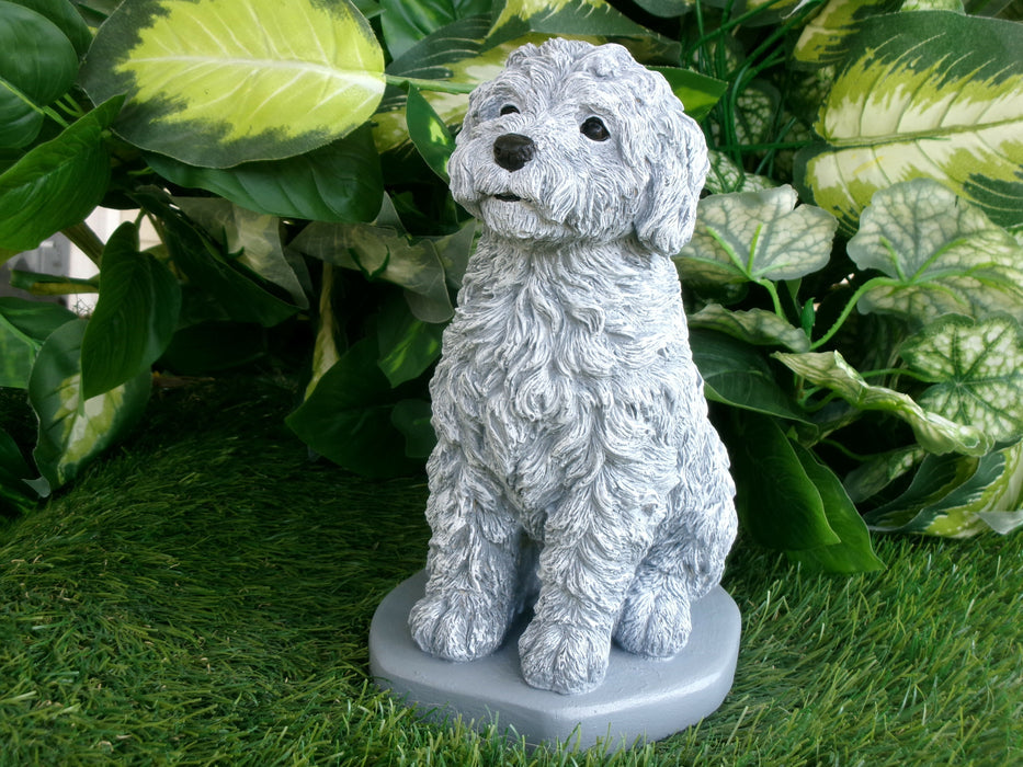 Cockapoo Concrete Statue 4.5x6.8.25" High