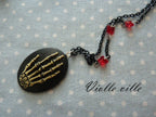 Goth black necklace