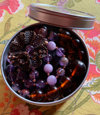 Necklace Set | 1930s Bakelite amber rounds, amethyst, Kunzite, artisan findings