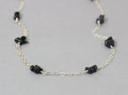 Raw Black Tourmaline Necklace